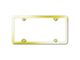 4-Hole Slimline License Plate Frame (Universal; Some Adaptation May Be Required)