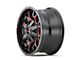 Mayhem Wheels Warrior Black with Prism Red 6-Lug Wheel; 20x9; 0mm Offset (21-24 Bronco, Excluding Raptor)