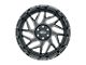 Weld Off-Road Fulcrum Gloss Black Milled 6-Lug Wheel; 20x12; -44mm Offset (16-23 Tacoma)