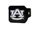 Hitch Cover with Auburn University Logo; Navy (Universal; Some Adaptation May Be Required)