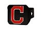 Hitch Cover with Cleveland Indians Logo; Black (Universal; Some Adaptation May Be Required)