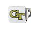 Hitch Cover with Georgia Tech Logo; Chrome (Universal; Some Adaptation May Be Required)