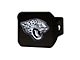 Hitch Cover with Jacksonville Jaguars Logo; Black (Universal; Some Adaptation May Be Required)