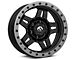 Fuel Wheels Anza Matte Black with Anthracite Ring 6-Lug Wheel; 17x8.5; 6mm Offset (10-24 4Runner)