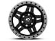 Fuel Wheels Anza Matte Black with Anthracite Ring 6-Lug Wheel; 17x8.5; -6mm Offset (10-24 4Runner)