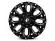 Fuel Wheels Assault Satin Black Milled 6-Lug Wheel; 17x9; -12mm Offset (03-09 4Runner)