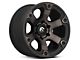 Fuel Wheels Beast Matte Black Machined with Dark Tint 6-Lug Wheel; 17x9; 1mm Offset (10-24 4Runner)