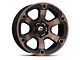 Fuel Wheels Beast Matte Black Machined with Dark Tint 6-Lug Wheel; 18x9; 1mm Offset (10-24 4Runner)