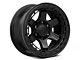 Fuel Wheels Block Beadlock Matte Black 6-Lug Wheel; 17x9; -15mm Offset (10-24 4Runner)