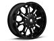 Mayhem Wheels Combat Gloss Black Milled 6-Lug Wheel; 17x9; -12mm Offset (10-24 4Runner)