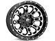 Fuel Wheels Crush Matte Black Machined 6-Lug Wheel; 20x9; 1mm Offset (10-24 4Runner)