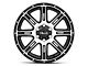 HELO HE900 Gloss Black Machined 6-Lug Wheel; 20x9; 18mm Offset (10-24 4Runner)