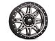 Fuel Wheels Hostage III Anthracite with Black Ring 6-Lug Wheel; 17x9; 1mm Offset (10-24 4Runner)