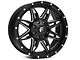 Fuel Wheels Lethal Satin Black Milled 6-Lug Wheel; 20x10; -12mm Offset (10-24 4Runner)