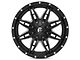 Fuel Wheels Lethal Satin Black Milled 6-Lug Wheel; 20x10; -12mm Offset (10-24 4Runner)