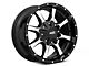 Moto Metal MO970 Gloss Black Machined 6-Lug Wheel; 18x9; 18mm Offset (10-24 4Runner)