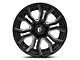 Fuel Wheels Rage Gloss Black Milled 6-Lug Wheel; 20x9; 1mm Offset (10-24 4Runner)