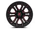 Fuel Wheels Rage Gloss Black Red Tinted 6-Lug Wheel; 20x10; -18mm Offset (10-24 4Runner)