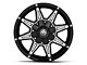 Mayhem Wheels Rampage Black Milled 6-Lug Wheel; 17x9; -12mm Offset (10-24 4Runner)