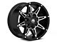 Mayhem Wheels Rampage Black Milled 6-Lug Wheel; 17x9; 18mm Offset (10-24 4Runner)