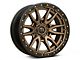 Fuel Wheels Rebel Matte Bronze with Black Bead Ring 6-Lug Wheel; 17x9; 1mm Offset (03-09 4Runner)