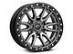 Fuel Wheels Rebel Matte Gunmetal with Black Bead Ring 6-Lug Wheel; 17x9; -12mm Offset (10-24 4Runner)