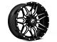 XF Offroad XF-222 Gloss Black Milled 6-Lug Wheel; 20x10; -12mm Offset (10-24 4Runner)