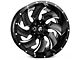 Fuel Wheels Cleaver Gloss Black Milled 6-Lug Wheel; 22x12; -44mm Offset (10-24 4Runner)