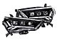 GTR Lighting Carbide LED Headlights with Amber Side Markers; Black Housing; Clear Lens (21-24 4Runner w/ Factory LED Low/Halogen High Beam Headlights)