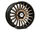 XF Offroad XF-231 Satin Black Machined with Bronze Double Dark Tint 6-Lug Wheel; 20x9; 0mm Offset (03-09 4Runner)