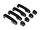 Chrome Delete Door Handle Covers; Gloss Black (10-24 4Runner, Excluding Limited)