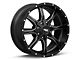 Moto Metal MO970 Semi Gloss Black Milled 6-Lug Wheel; 20x9; 12mm Offset (10-24 4Runner)