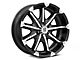 XD Badlands Gloss Black Machined 6-Lug Wheel; 18x9; -12mm Offset (10-24 4Runner)