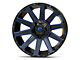 Fuel Wheels Contra Gloss Black with Blue Tinted Clear 6-Lug Wheel; 18x9; -12mm Offset (10-24 4Runner)