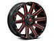 Fuel Wheels Contra Gloss Black with Red Tinted Clear 6-Lug Wheel; 18x9; -12mm Offset (10-24 4Runner)