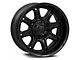 Fuel Wheels Darkstar Matte Black with Gloss Black Lip 6-Lug Wheel; 20x10; -18mm Offset (10-24 4Runner)