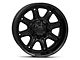 Fuel Wheels Darkstar Matte Black with Gloss Black Lip 6-Lug Wheel; 20x10; -18mm Offset (10-24 4Runner)