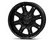 Fuel Wheels Darkstar Matte Black with Gloss Black Lip 6-Lug Wheel; 20x10; -18mm Offset (10-24 4Runner)