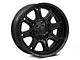 Fuel Wheels Darkstar Matte Black with Gloss Black Lip 6-Lug Wheel; 20x9; 1mm Offset (03-09 4Runner)