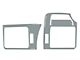 Upper Vent Accent Trim; Cement Gray (14-24 4Runner)