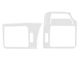 Upper Vent Accent Trim; Gloss White (14-24 4Runner)