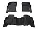 Rough Country Heavy Duty Front and Rear Floor Mats; Black (10-24 4Runner w/o Manual Transmission & Vinyl Flooring)