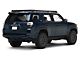 Prinsu Full Roof Rack with 40-Inch LED Light Bar Cutout Wind Deflector; Black (10-24 4Runner)