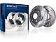 Drilled and Slotted 6-Lug Brake Rotor, Pad, Caliper, Brake Fluid and Cleaner Kit; Front (03-09 4Runner w/ 12.56-Inch Front Rotors)
