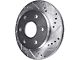 Drilled and Slotted 6-Lug Rotors; Rear Pair (03-09 4Runner)