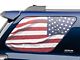 SEC10 Quarter Window Flag Decal; Real Flag (10-24 4Runner)