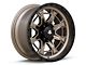 Mammoth Split 16 Satin Bronze 6-Lug Wheel; 17x9; -12mm Offset (10-24 4Runner)