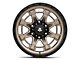 Mammoth Split 16 Satin Bronze 6-Lug Wheel; 17x9; -12mm Offset (10-24 4Runner)