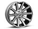 Fuel Wheels Contra Platinum Brushed Gunmetal with Tinted Clear 6-Lug Wheel; 22x12; -43mm Offset (03-09 4Runner)