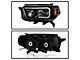 LED Light Bar Headlights; Black Housing; Clear Lens (10-13 4Runner)